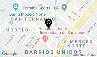 Mapa de Industrias D Y G Ltda. en Bogotá D.C