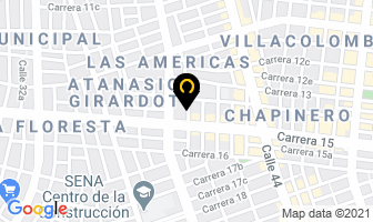 Mapa de Industrias Dijhan en Cali