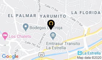 Mapa de Industrias gales ltda en La Estrella