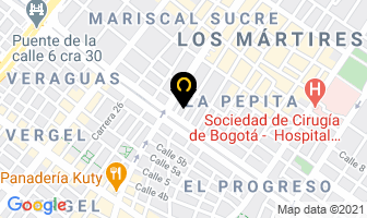 Mapa de Industrias I.s.o. en Bogotá D.C
