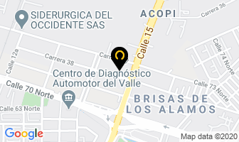 Mapa de Industrias Ivangra en Cali