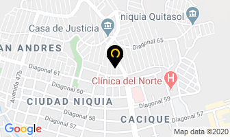 Mapa de Industrias Jefer en Medellín