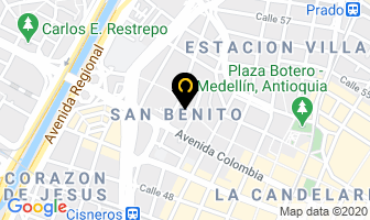 Mapa de Industrias León E Y E en Medellín