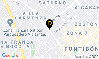 Mapa de Industrias Matafuego en Bogotá D.C