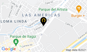Mapa de Industrias Mevega en Medellín