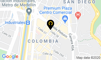 Mapa de Industrias Norte Ltda. en Medellín