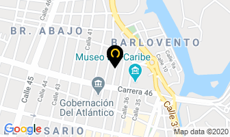 Mapa de Industrias Omega Ltda. en Barranquilla