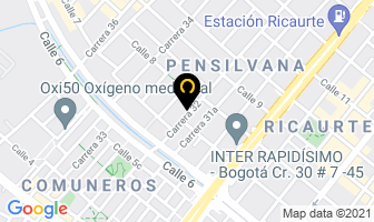 Mapa de Industrias Plásticas Milann en Bogotá D.C