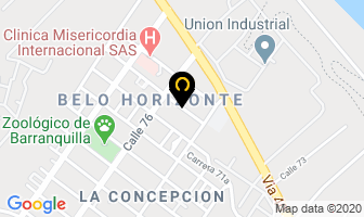 Mapa de Industrias Profibra Ltda. en Barranquilla
