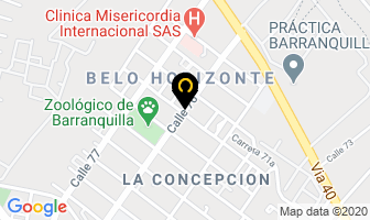 Mapa de Indutrónica Ltda. en Barranquilla