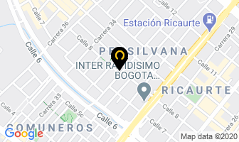 Mapa de Induvolcos en Bogotá D.C