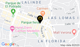 Mapa de Ingecad en Medellín