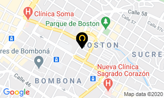 Mapa de Inglés Que Fácil Es en Medellín