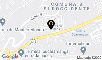Mapa de Inksumos Informáticos en Bucaramanga