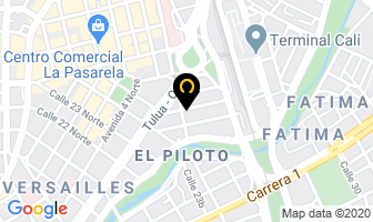 Mapa de Inktech Recargas Y Suministros en Cali