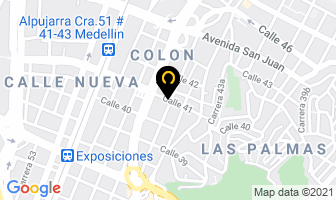 Mapa de Inmecar en Medellín