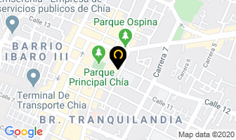 Mapa de Inmobiliaria Campestre en Chía