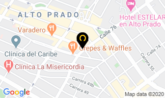 Mapa de Inmobiliaria Mchaileh en Barranquilla