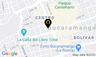 Mapa de Inmobiliaria Metropolitan en Bucaramanga