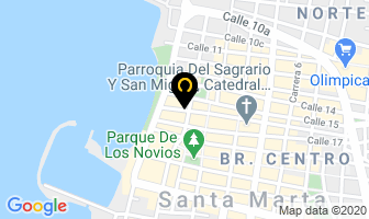 Mapa de Inmobiliaria Zuca Ltda. en Santa Marta