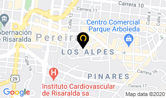 Mapa de Inmobiliarias Inveraiz en Pereira
