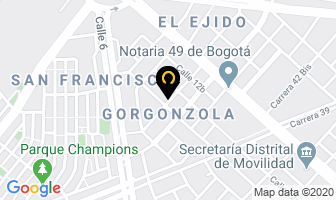 Mapa de Innovagro en Bogotá D.C