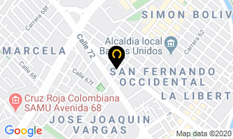 Mapa de Inoxval Sas en Bogotá D.C