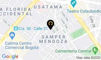 Mapa de Inracoples en Bogotá D.C