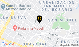 Mapa de Insarcol en Medellín