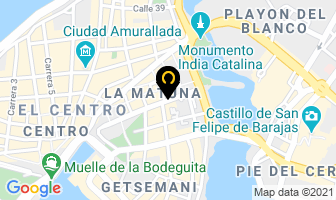 Mapa de Inselec Ltda. en Cartagena