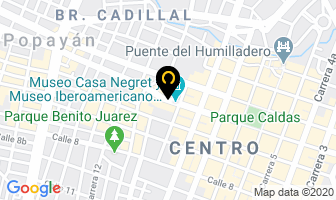 Mapa de Instrumentos Musicales Serenata en Popayán