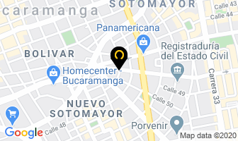 Mapa de Insumeds en Bucaramanga