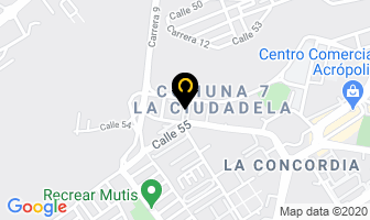 Mapa de Integra Security Sistems en Bucaramanga