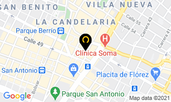 Mapa de Intercambios La Playa en Medellín