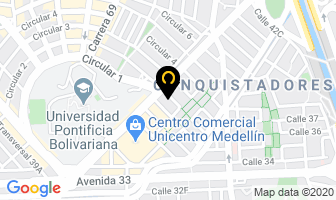 Mapa de Interfin Asociados Ltda en Medellín