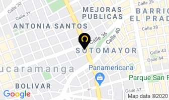 Mapa de Internacional De Equipos en Bucaramanga