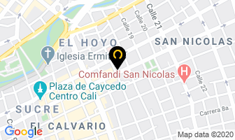 Mapa de International Courier On Time S.a. en Cali