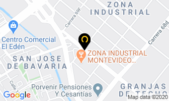 Mapa de Intervidrios en Bogotá D.C