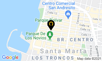 Mapa de Inversiones Del Caribe.com Ltda. en Santa Marta