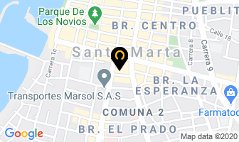 Mapa de Inversiones Del Litoral en Santa Marta