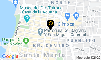 Mapa de Inversiones Doranel Ltda. en Santa Marta