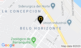Mapa de Inversiones Gantrans Ltda. en Barranquilla