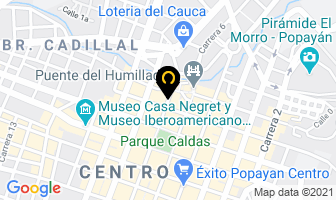 Mapa de Inversiones Valenzuela Inval en Popayán