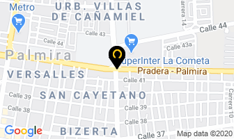 Mapa de Inversiones Zooagro Ltda. en Palmira