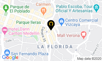Mapa de Invitarte en Medellín