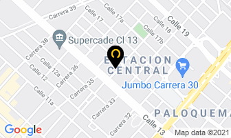 Mapa de Inyeccion De Metales Ltda. en Bogotá D.C