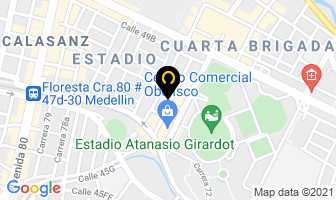 Mapa de Ips A-prueba en Medellín