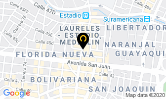 Mapa de I.p.s Salud Familiar en Medellín