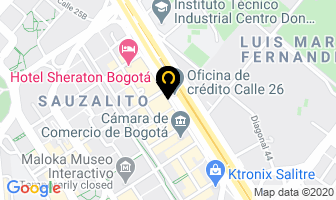 Mapa de Isagen en Bogotá D.C