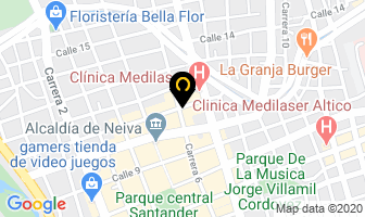 Mapa de Isoneiva E.u. en Neiva
